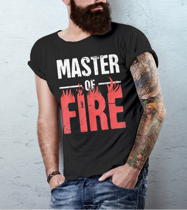 Master Of Fire Welding Welder Flames T-Shirt