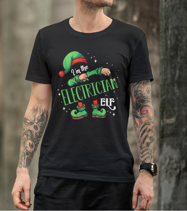 I'm The Electrician Elf Christmas Magic Helper T-Shirt
