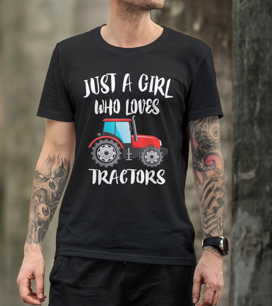 Just A Girl Who Loves Red Tractors T-Shirt
