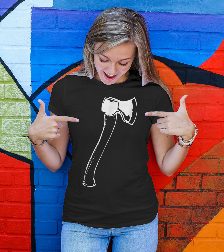 Lumberjack Axe Swinging Classic Woodcutter Tool T-Shirt