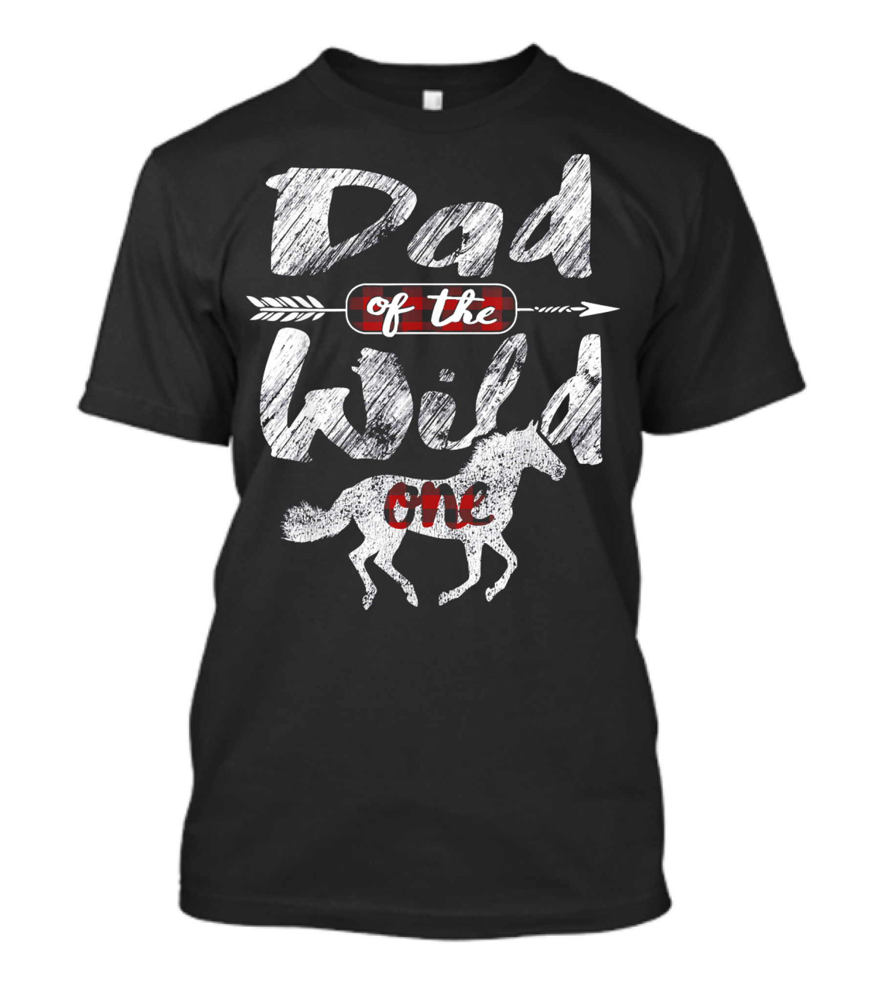 Dad Of The Wild One 1st Birth Horse Arrow T-Shirt
