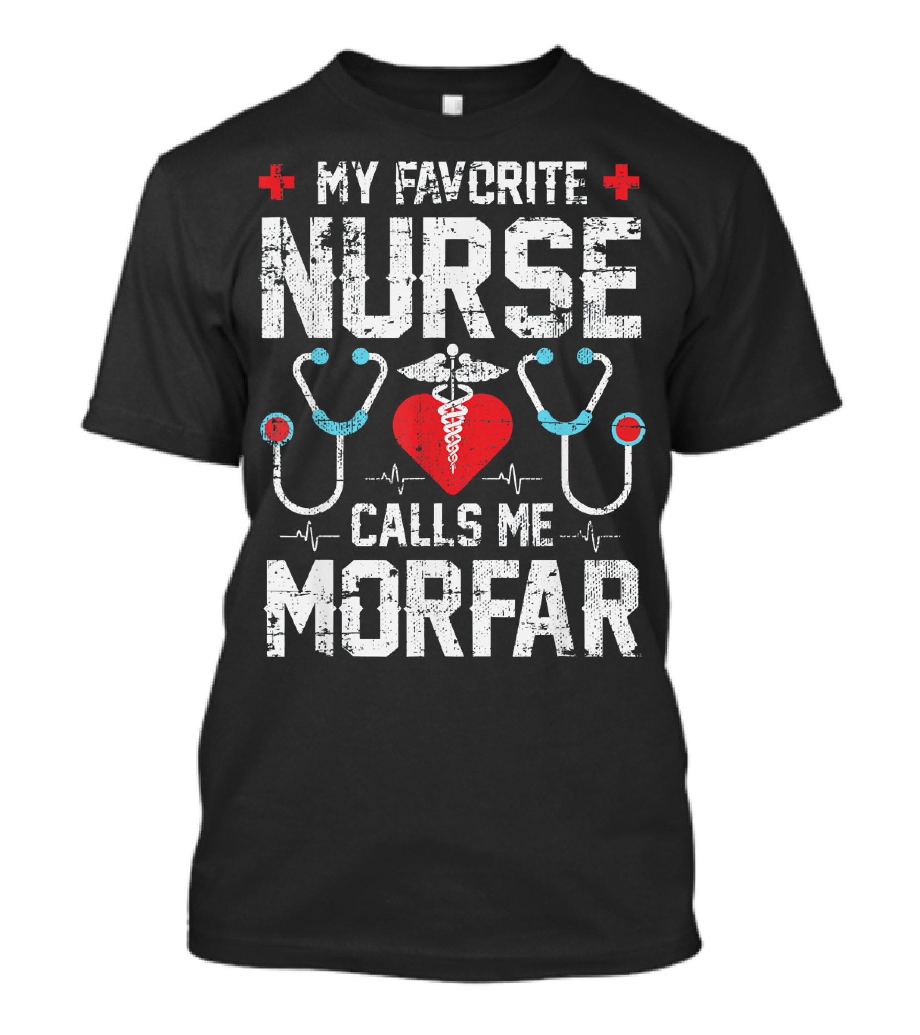 My Favorite Nurse Calls Me Morfar Mens Nurse Grandpa Morfar Cool From T-Shirt