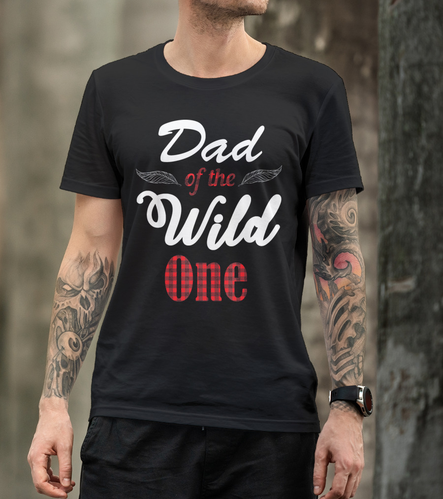 Dad Of The Wild One Lumberjack 1st Birthday Mens T-Shirt