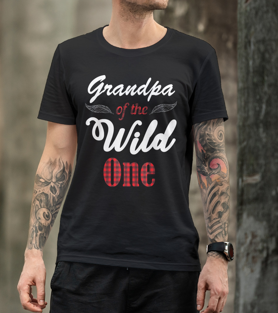 Grandpa Of The Wild One Lumberjack 1st Birthday T-Shirt