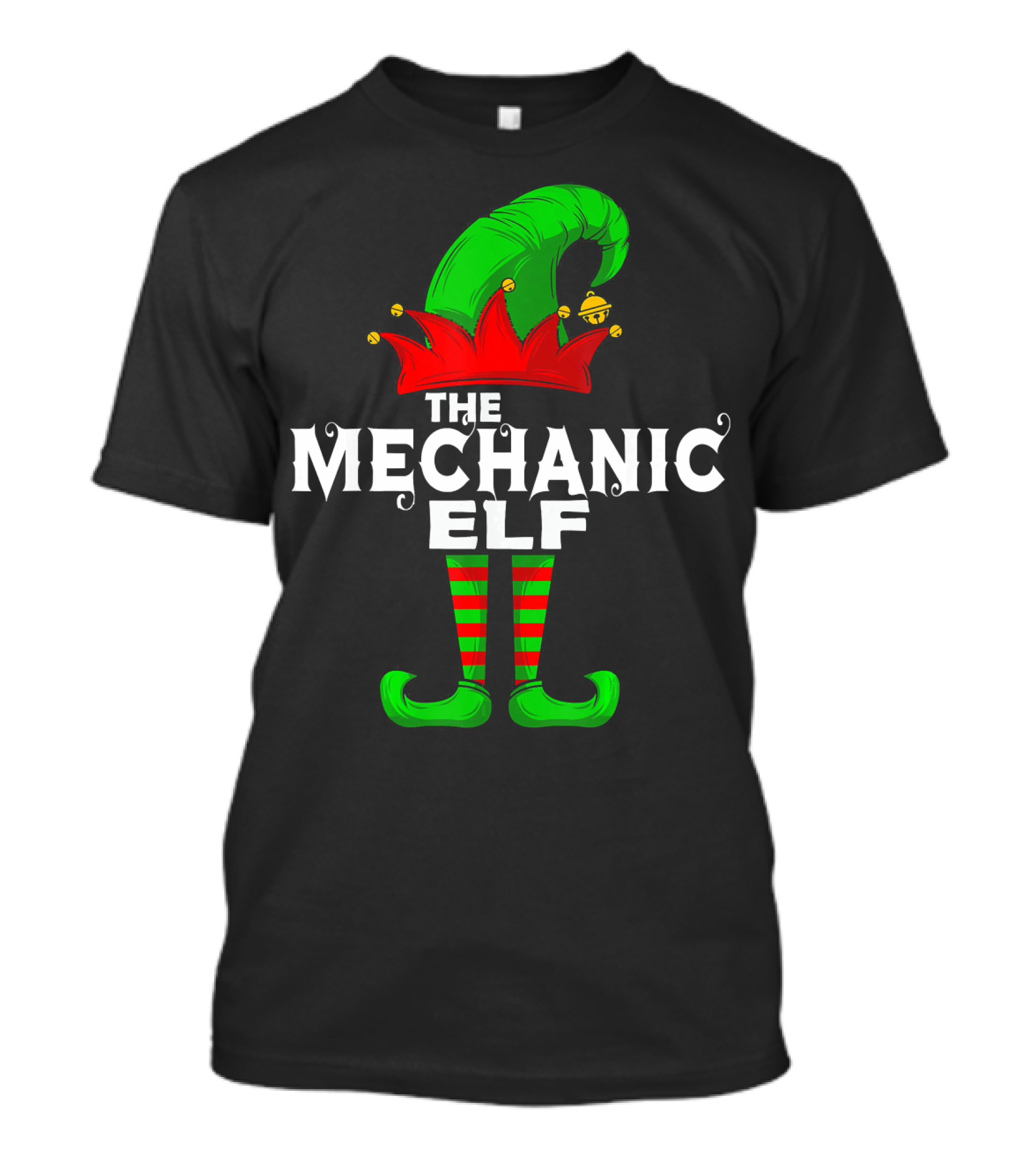 THE MECHANIC ELF Christmas Family Group Matching T-Shirt
