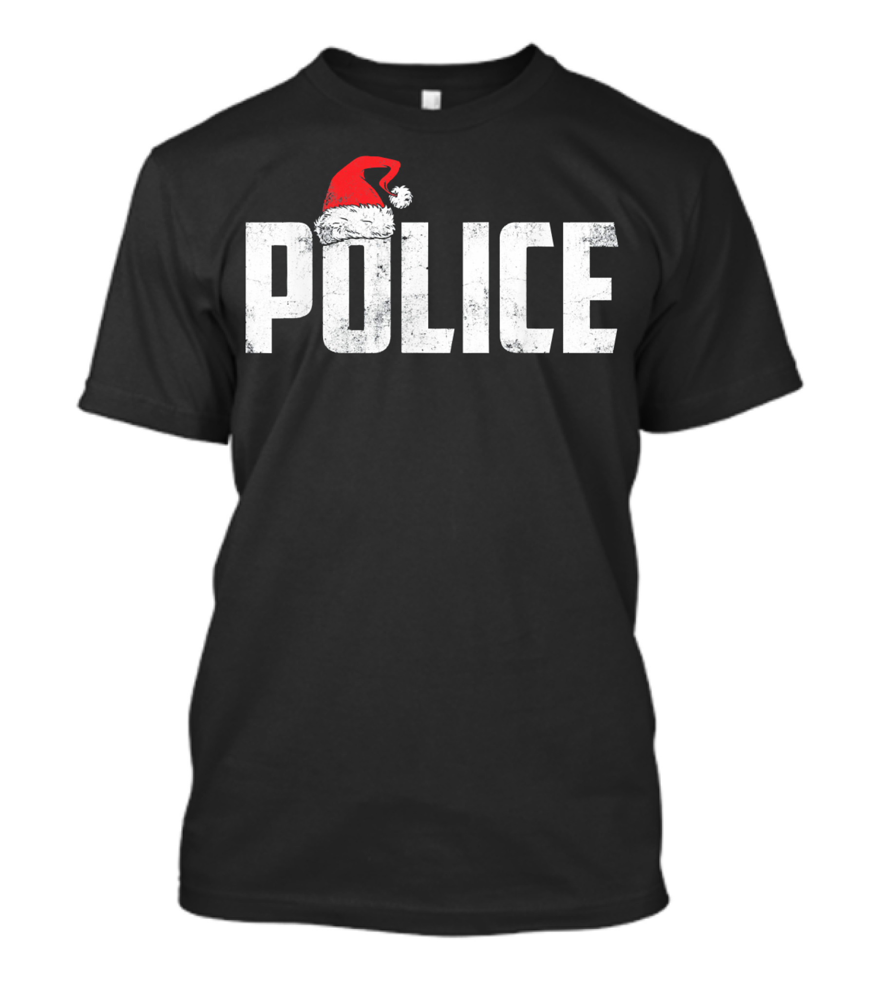 Police Christmas Hat T-Shirt