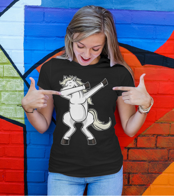Funny Horse Dab Dab Dabbing Horse T-Shirt