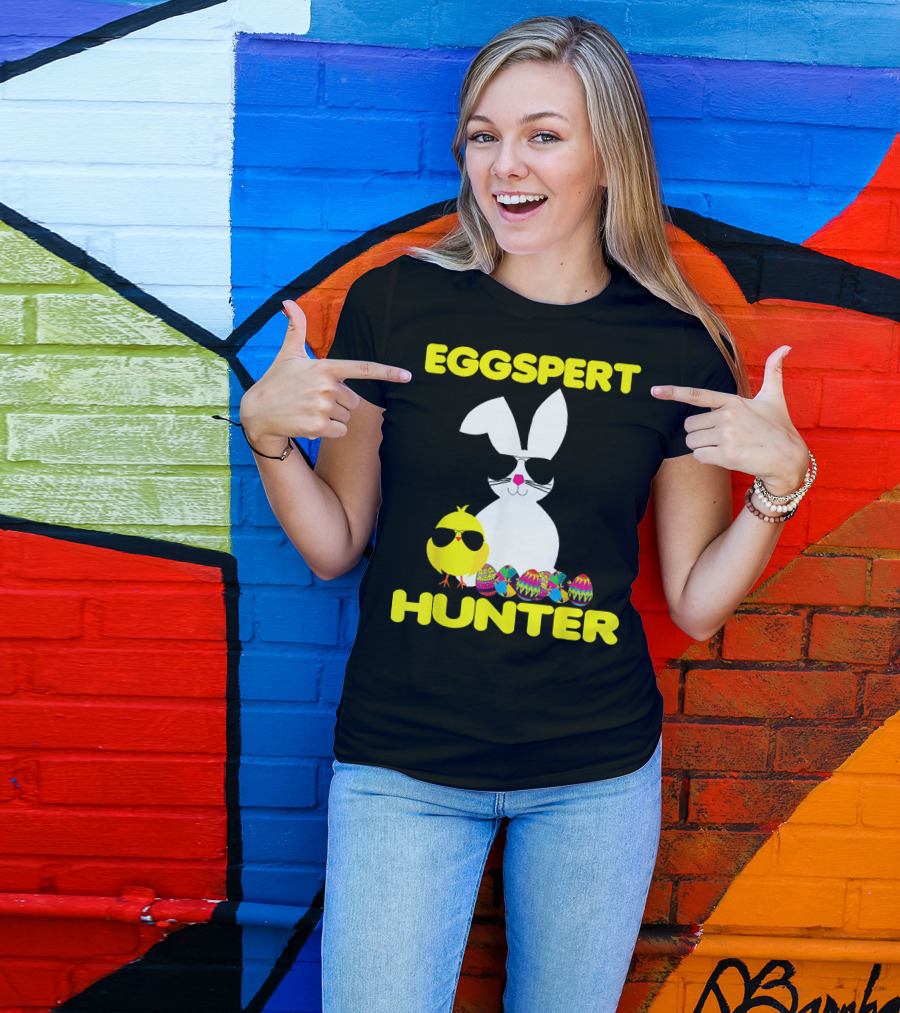Eggspert Hunter Easter Outfit Girls T-Shirt