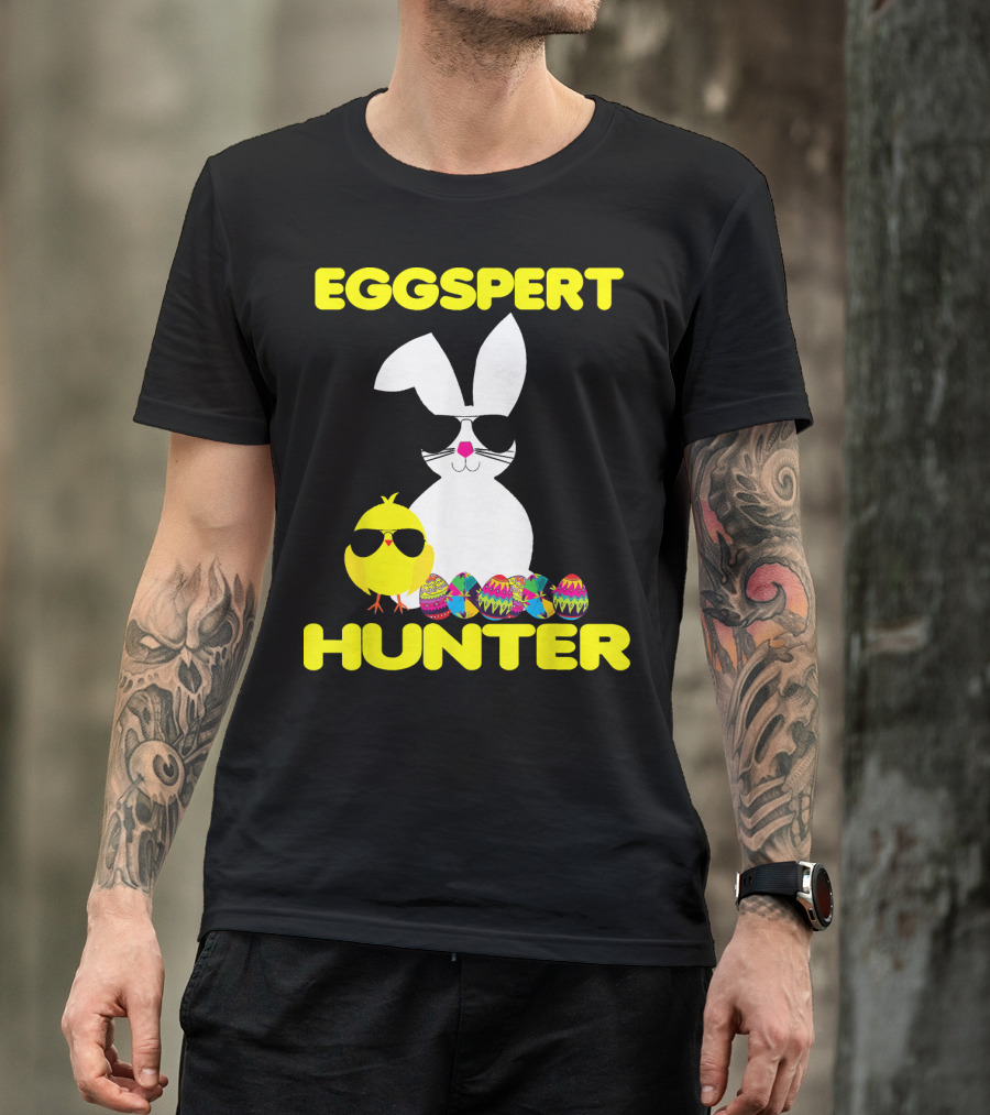 Eggspert Hunter Easter Outfit Girls T-Shirt