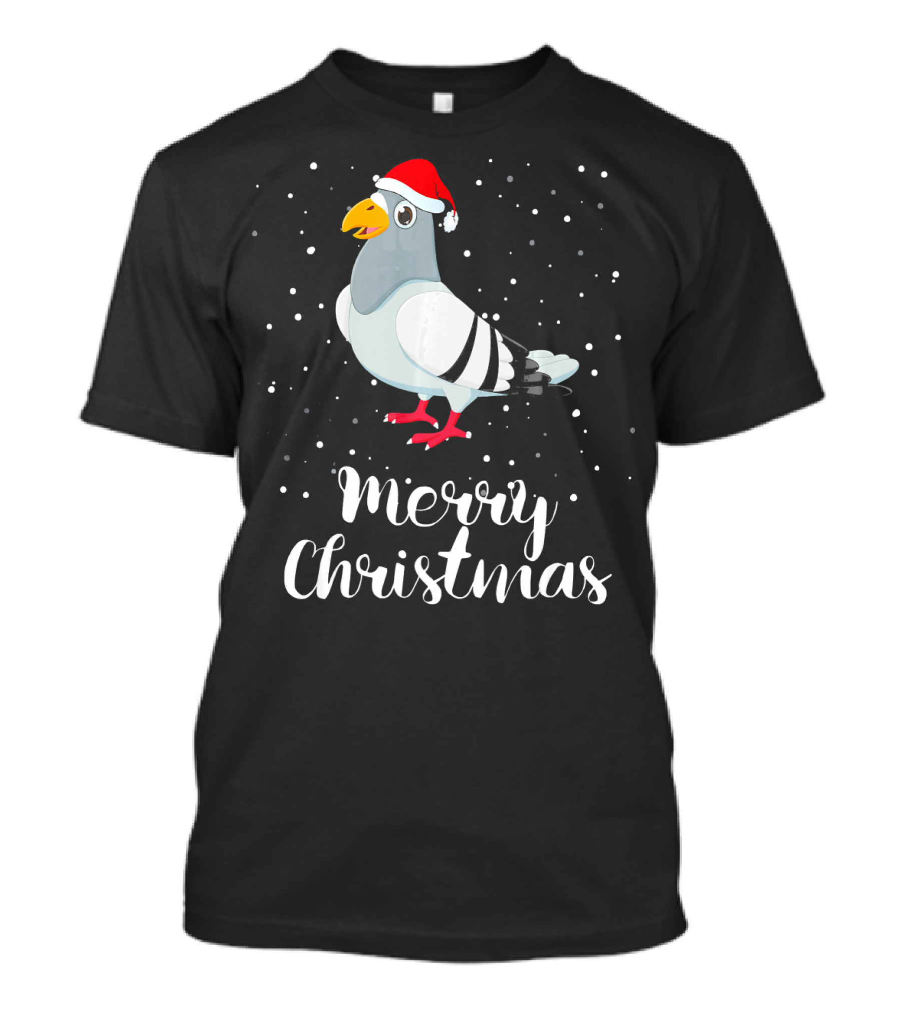Merry Christmas Pigeon Funny Cute Costume T-Shirt
