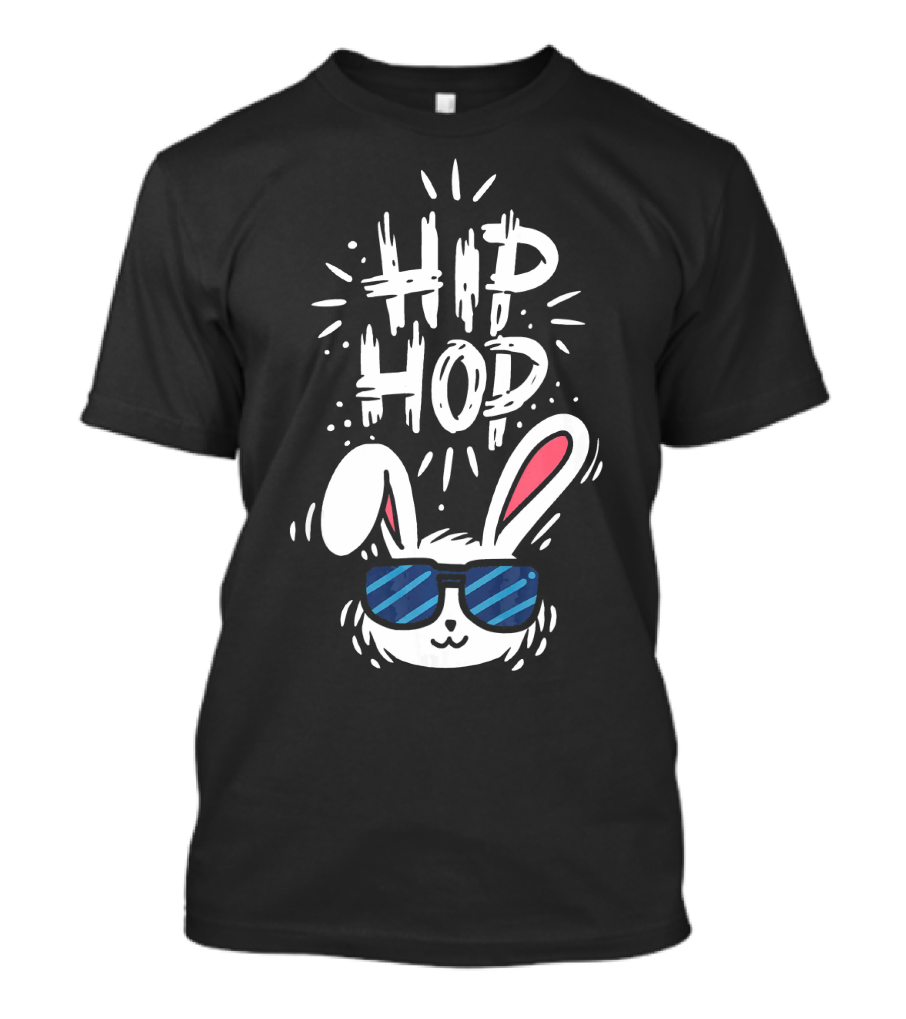 Happy Easter Day Hip Hop Bunny With Sunglasses T-Shirt