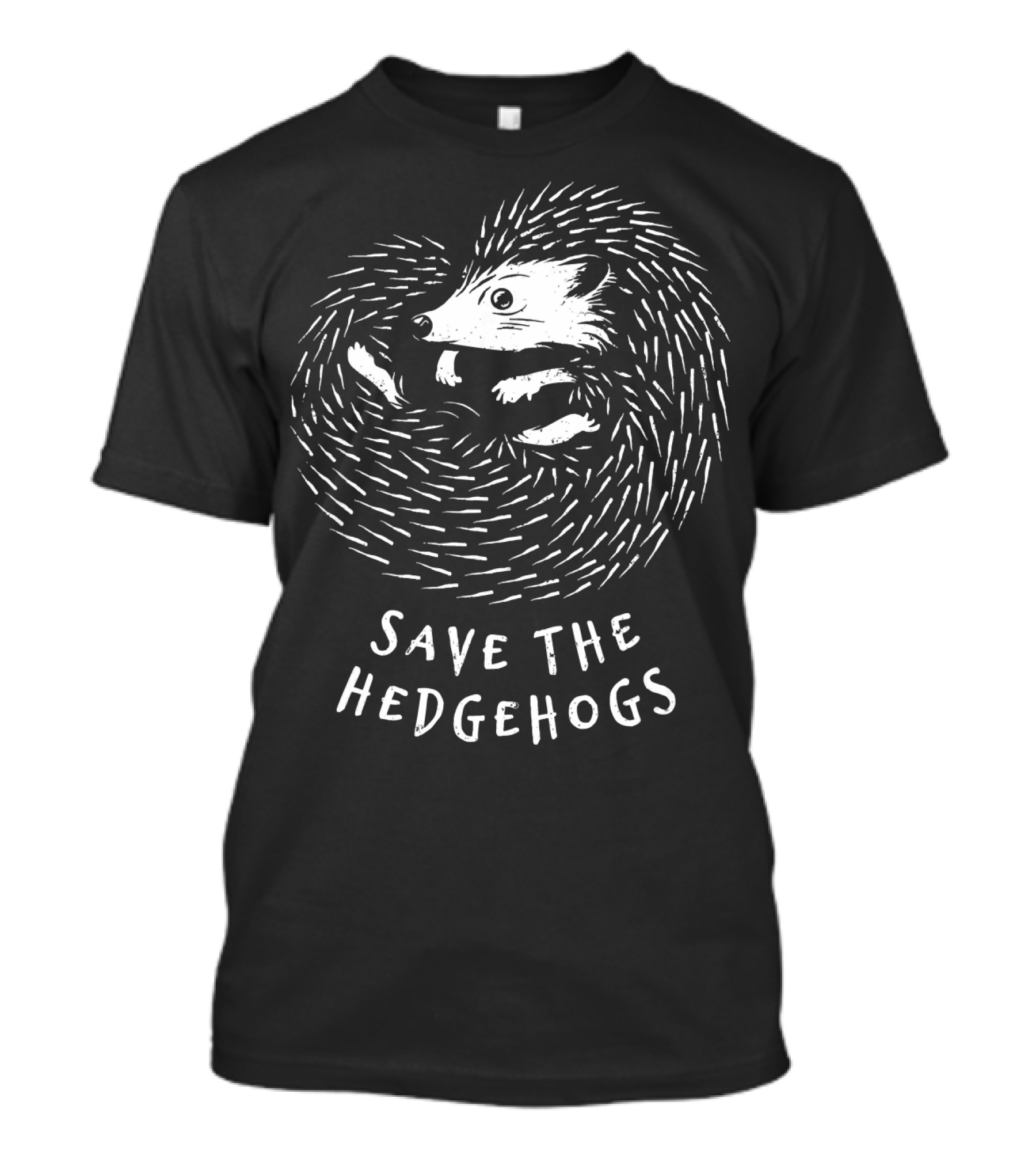Save The Hedgehogs Protective Illustration Campaign T-Shirt