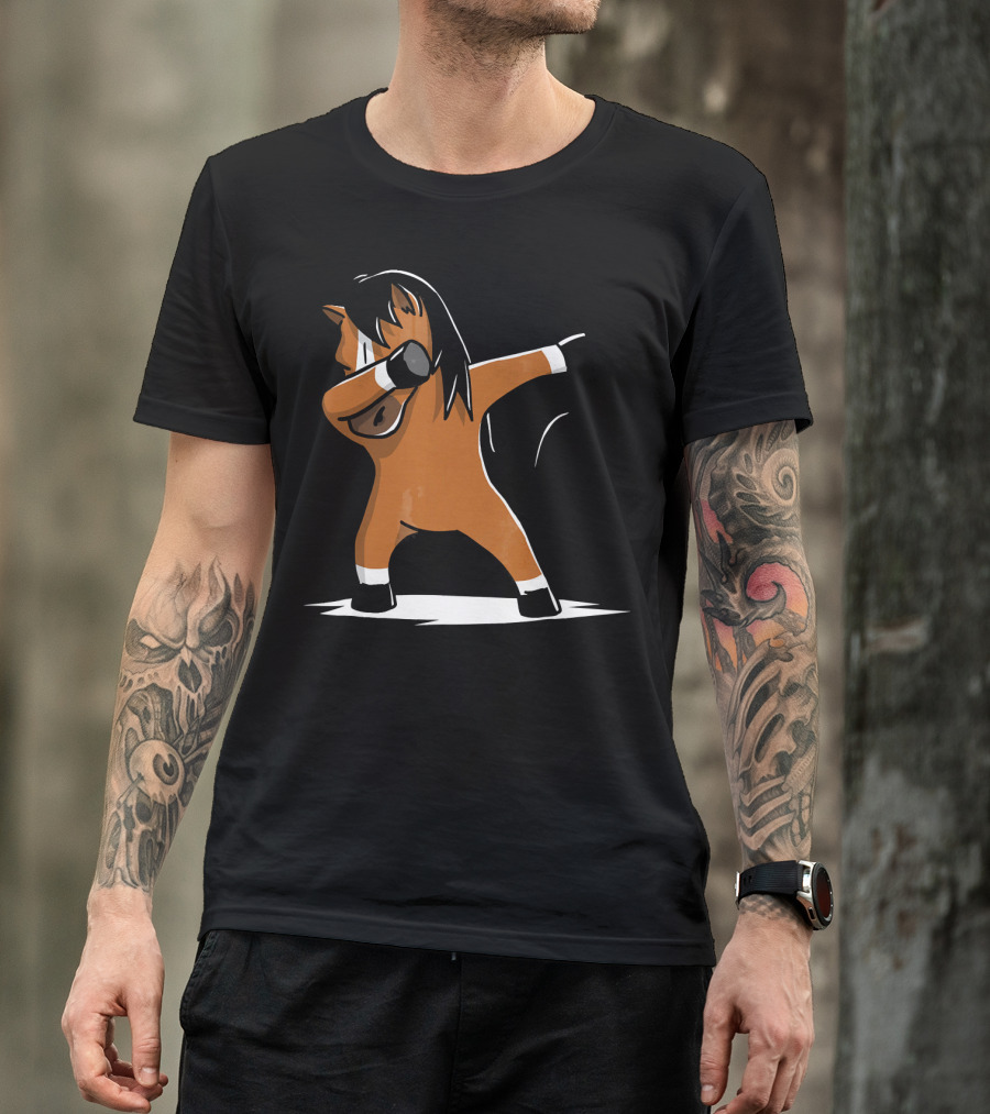 Funny Dabbing Horse Pet Dab Dance T-Shirt