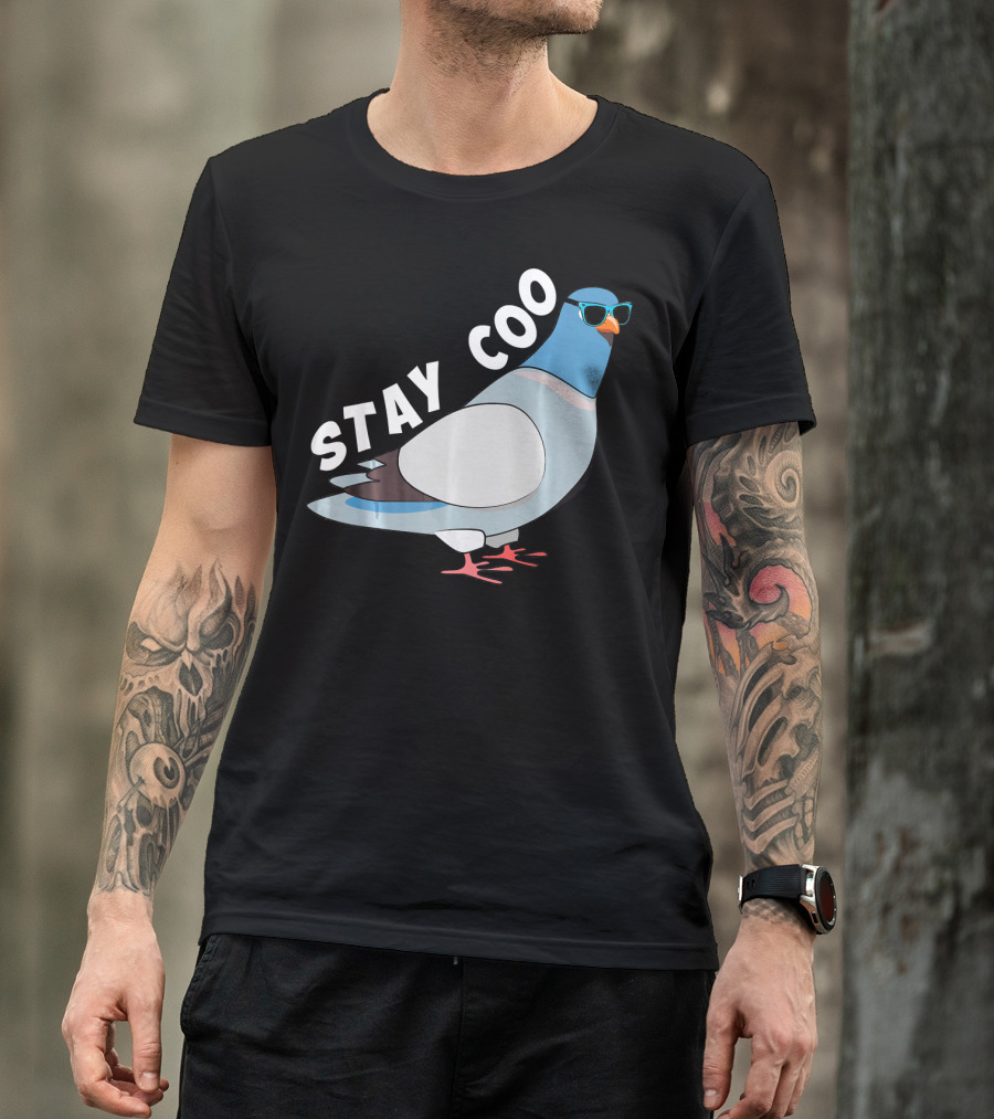 Stay Coo Funny Bird Cute Pigeon Racing T-Shirt