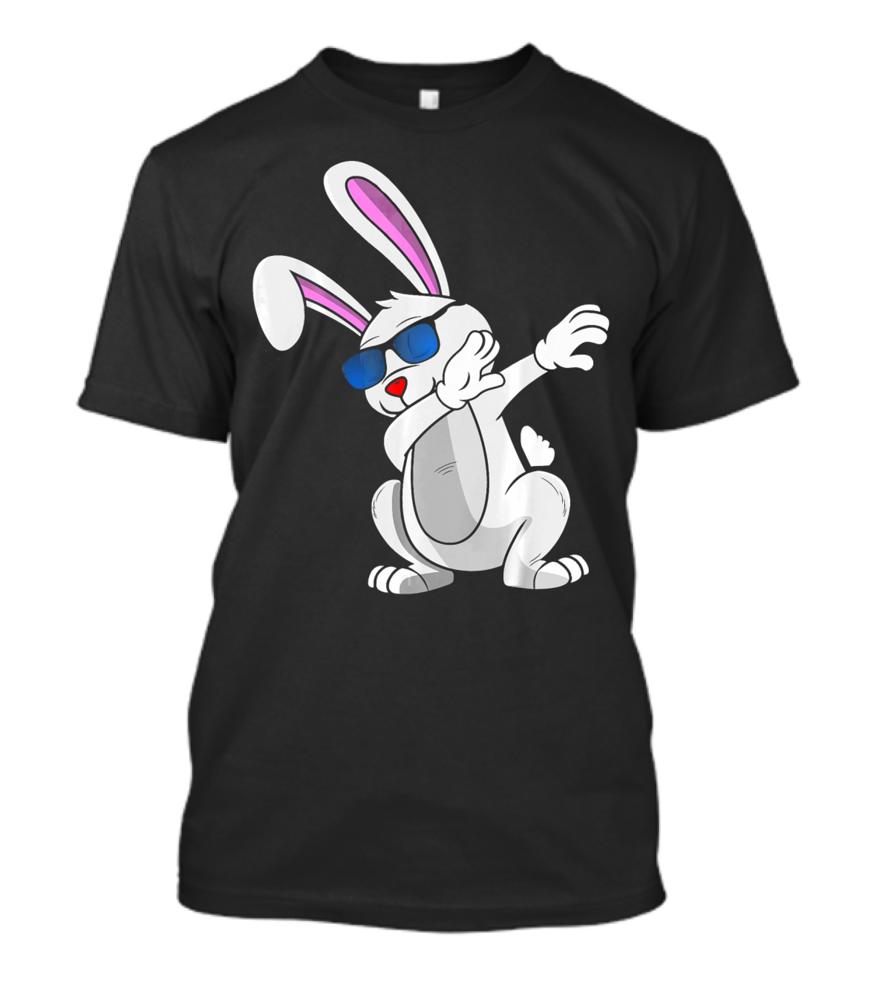 Easter Bunny Dabbing Cool Sunglasses Easter Day T-Shirt