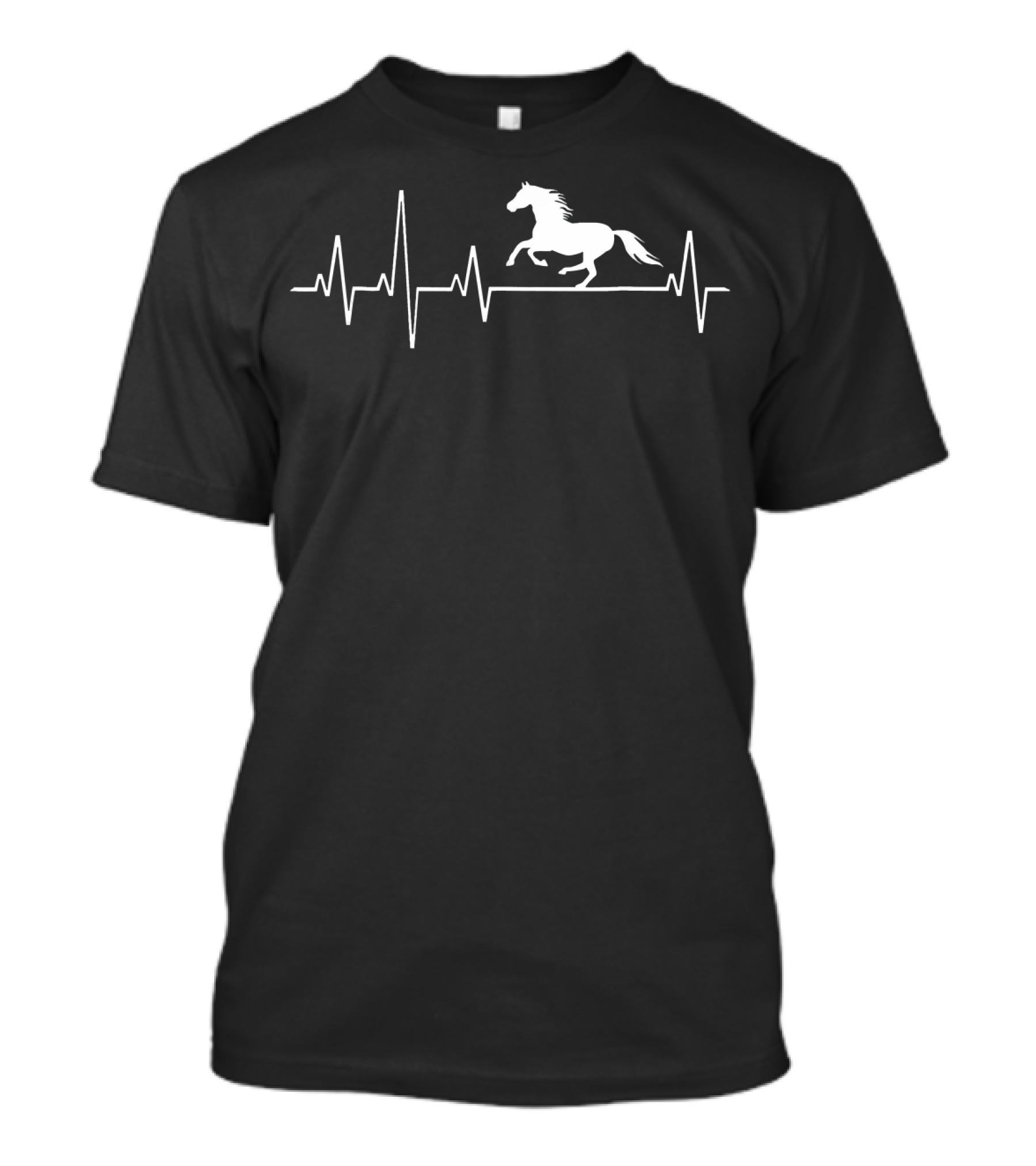 Heartbeat Horse Silhouette Mother Equestrian T-Shirt