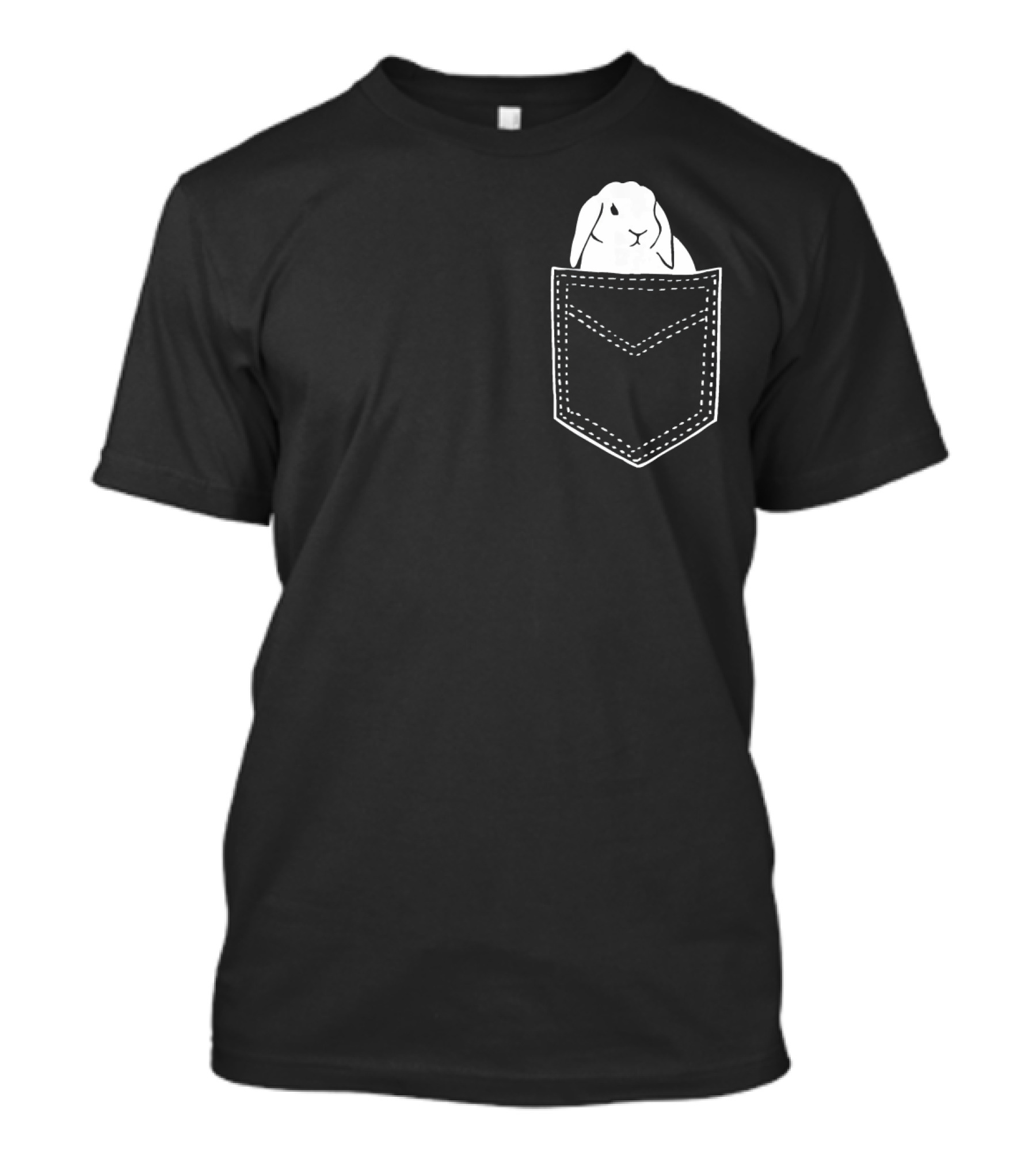 Funny Rabbit Cute Pocket Tee Holland T-Shirt
