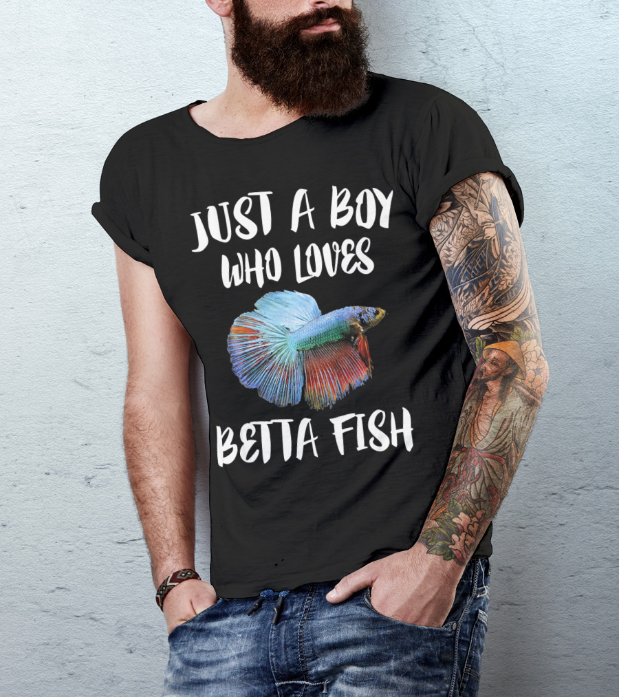Just A Boy Who Loves Betta Fish T-Shirt