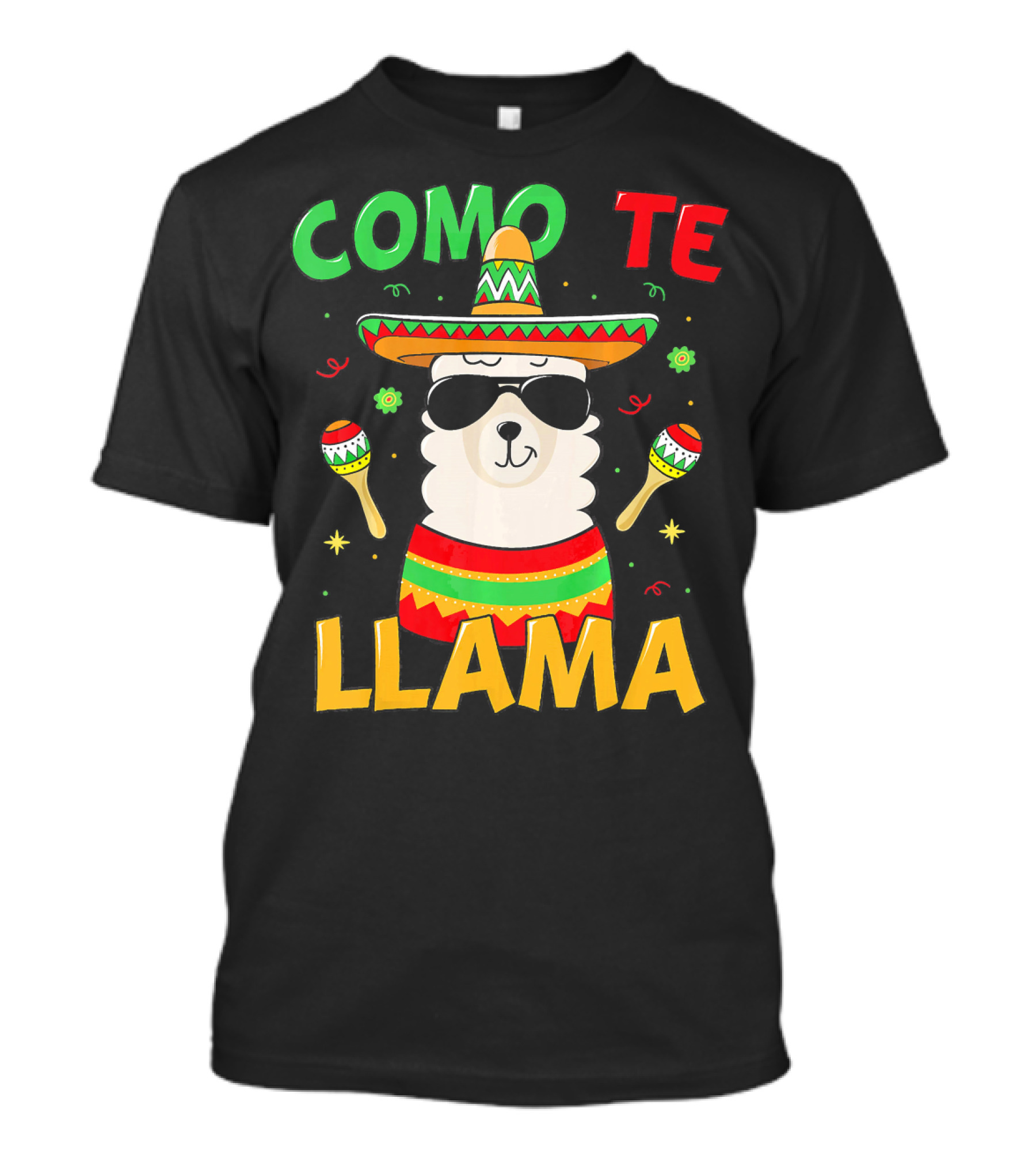 Como Te Llama Cinco De Mayo Fiesta Llama T-Shirt