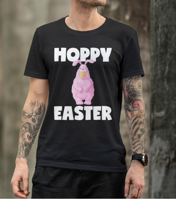 Hoppy Easter Funny Retro Bunny Costume T-Shirt