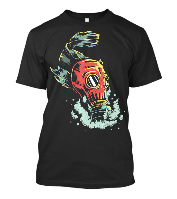 Japanese Koi Gas Mask Fusion Tattoo T-Shirt