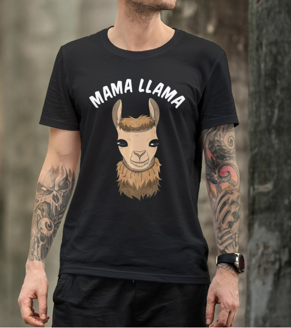 Mama Llama Mom Mommy Alpaca T-Shirt