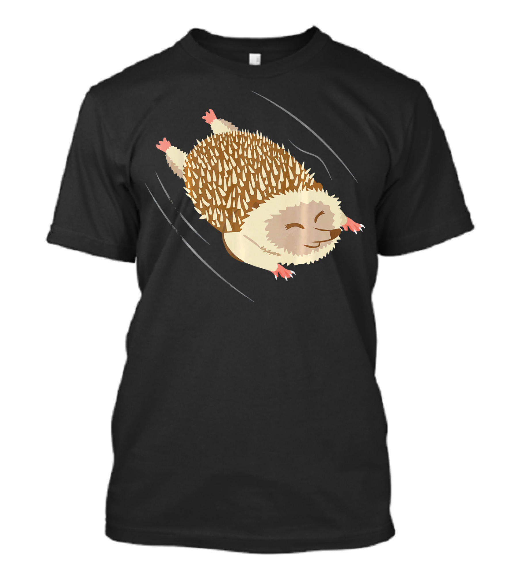 Kids Hedgehog Sliding Down Clothes Fun Playful Animal T-Shirt