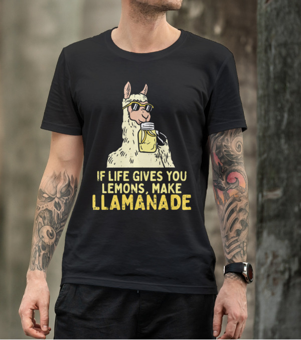 If Life Gives You Lemons Make Llamanade Funny Llama T-Shirt