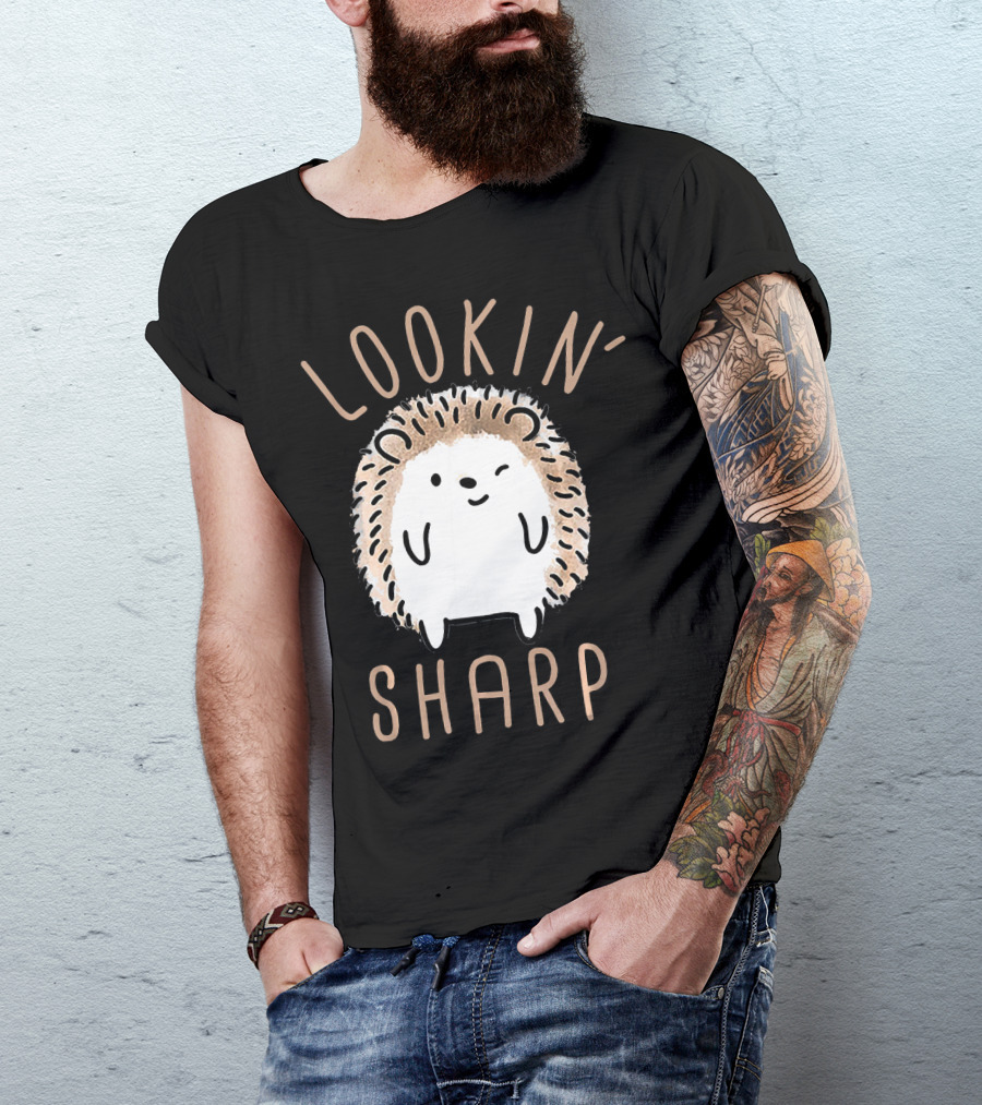 LOOKIN' SHARP HEDGEHOG WINKING WITH SPIKY HAIR T-Shirt