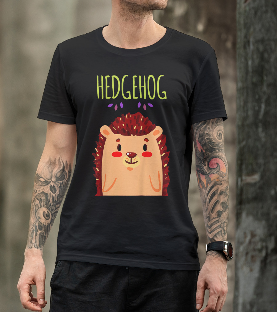 Hedgehog Kids Cute Girl T-Shirt