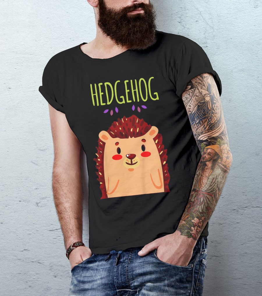 Hedgehog Kids Cute Girl T-Shirt