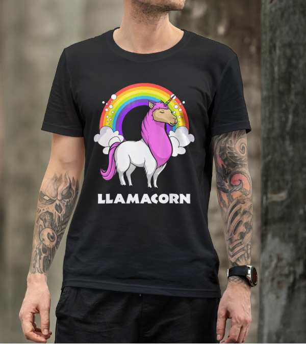 Llamacorn Unicorn Llama Alpaca Rainbow Magic T-Shirt