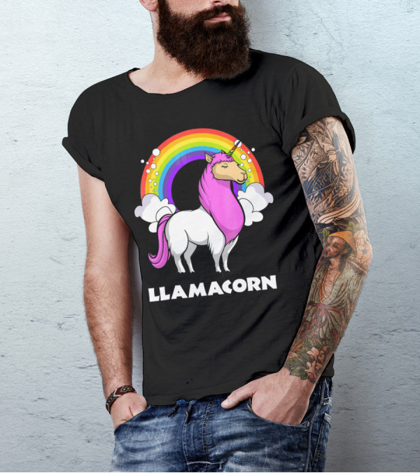 Llamacorn Unicorn Llama Alpaca Rainbow Magic T-Shirt