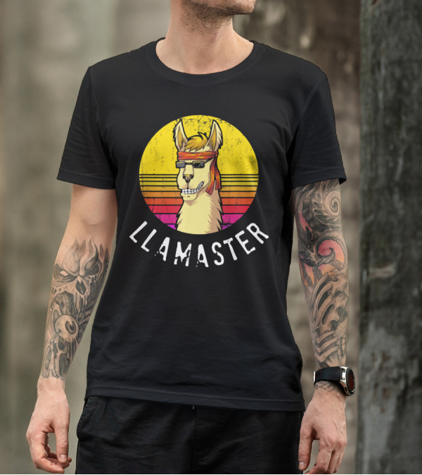 Llamaster Retro Style Llama Karate Jiu Jitsu Judo T-Shirt