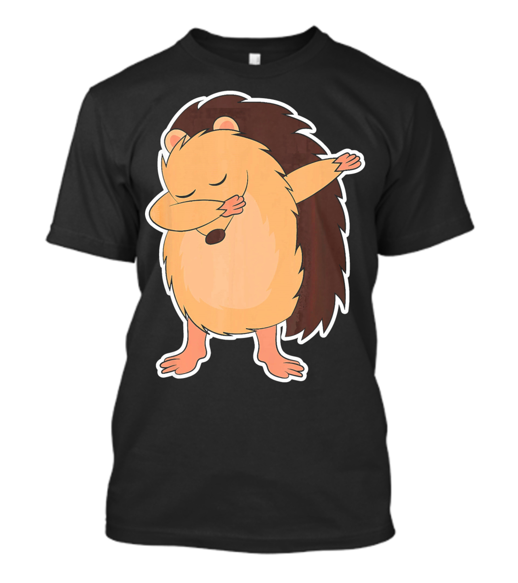 Kids Cute Dabbing Hedgehog Cartoon T-Shirt