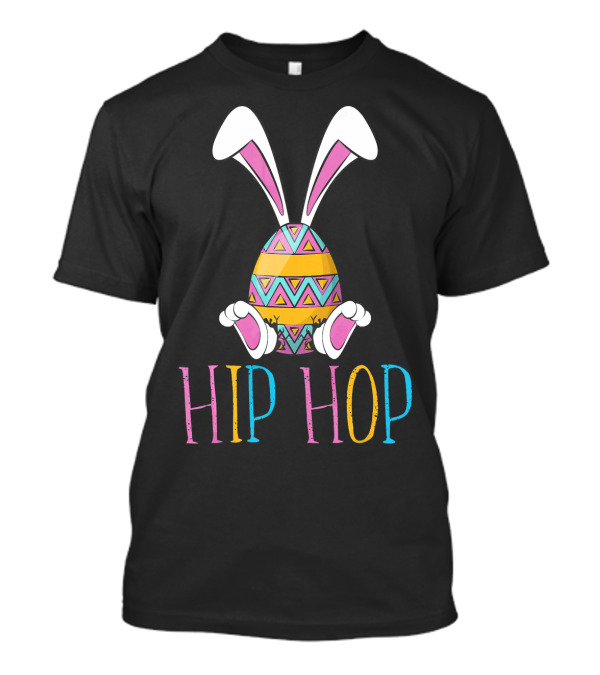 Hip Hop Bunny Easter Egg Colorful T-Shirt