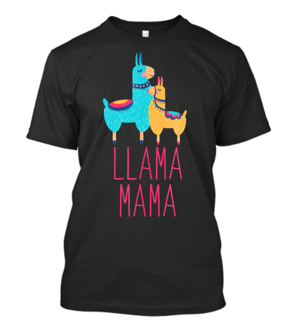 LLAMA MAMA Funny Llamas Momma Me Duo T-Shirt