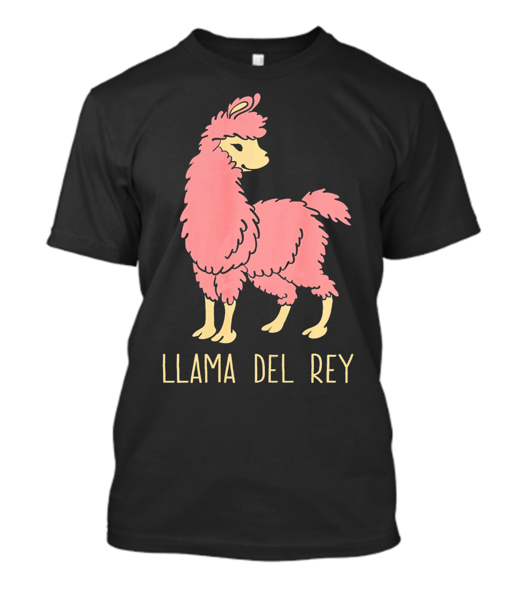 Llama Del Rey Pink Llama T-Shirt