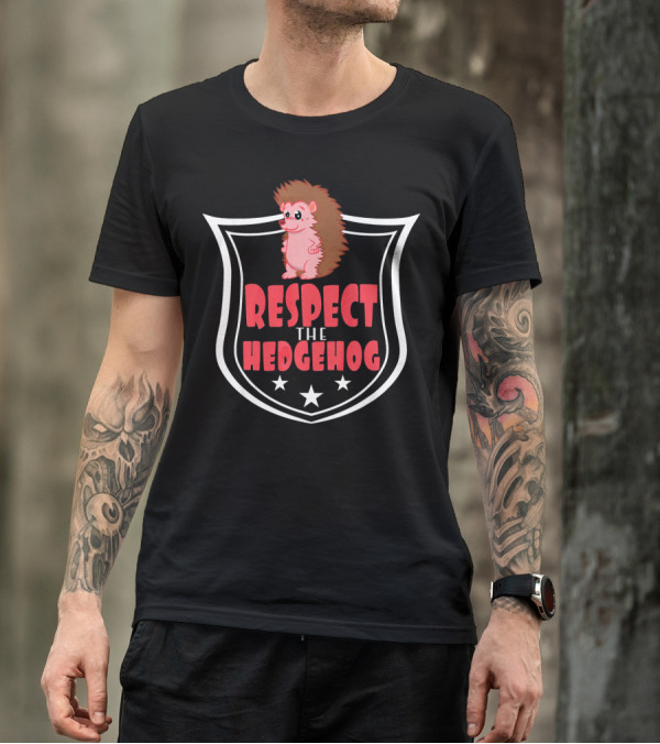 Hedgehog Shield Respect The Hedgehog Stars T-Shirt