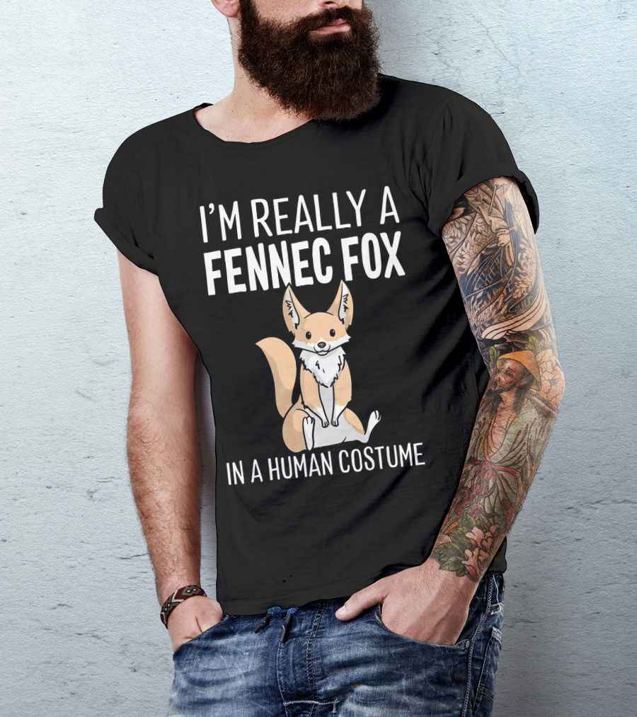 I’m Really A Fennec Fox In A Human Costume Sitting T-Shirt