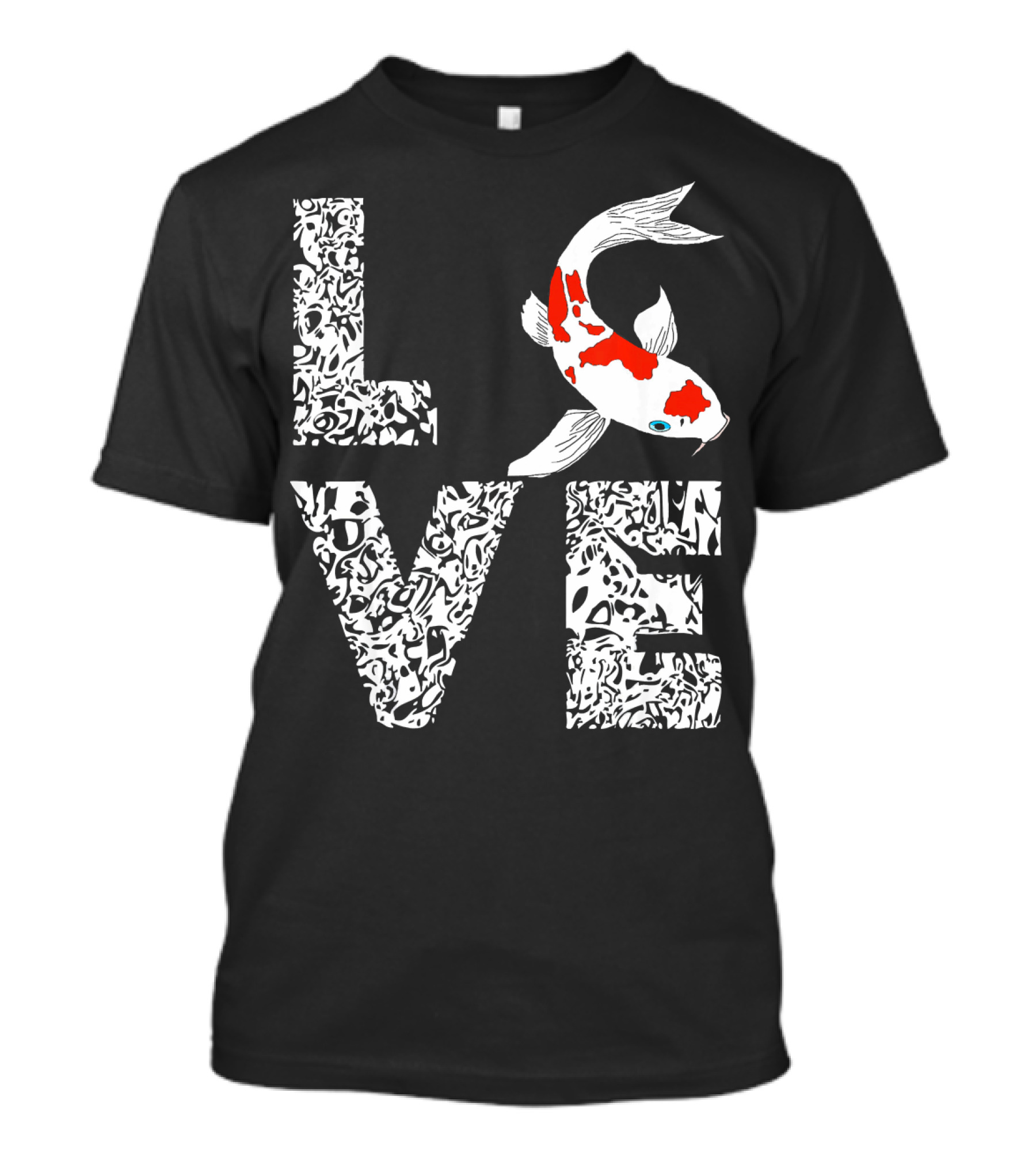 Koi Fish Carp Love Nishi Pond Heater T-Shirt
