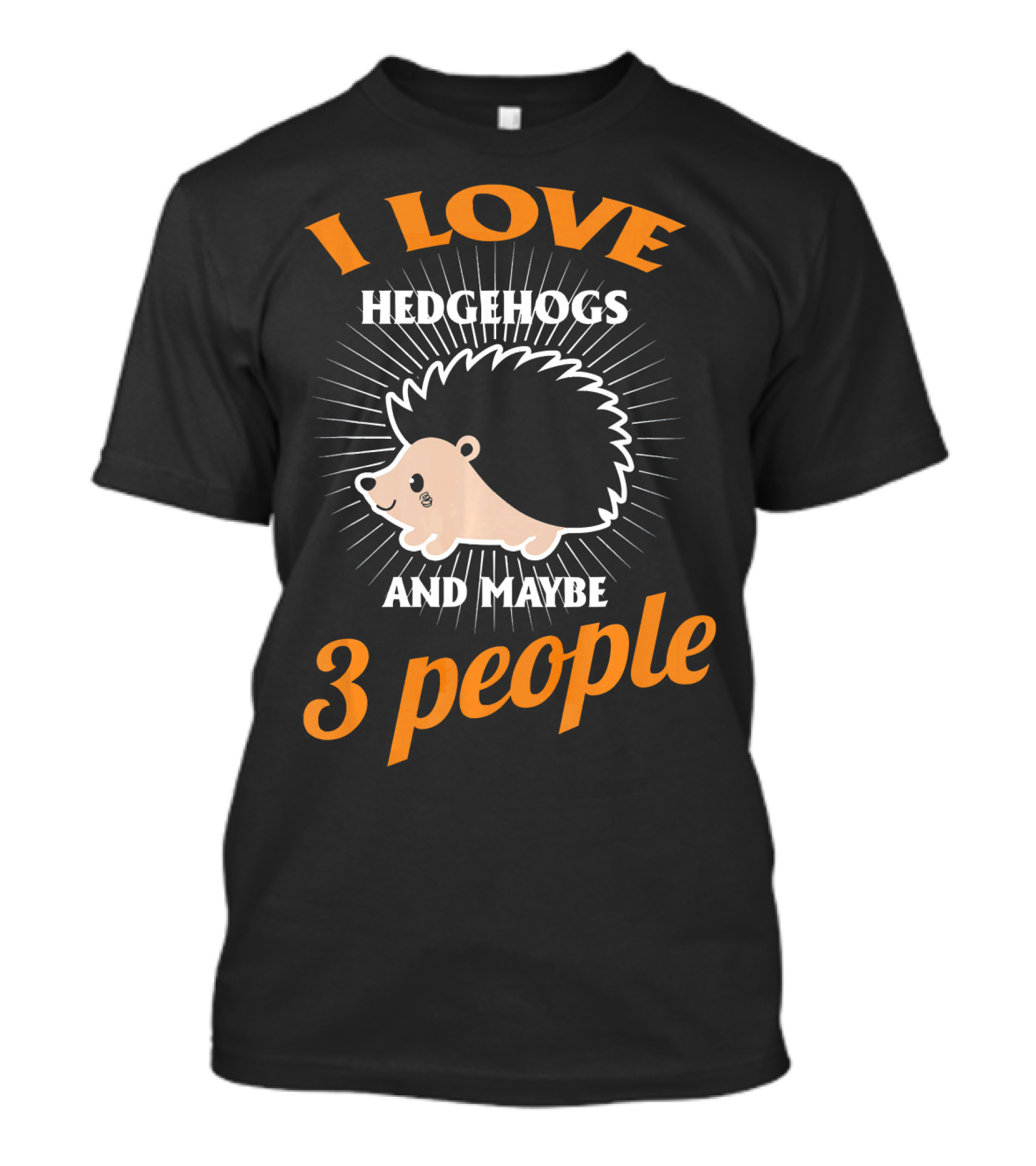 I Love Hedgehogs And Maybe 3 People T-Shirt