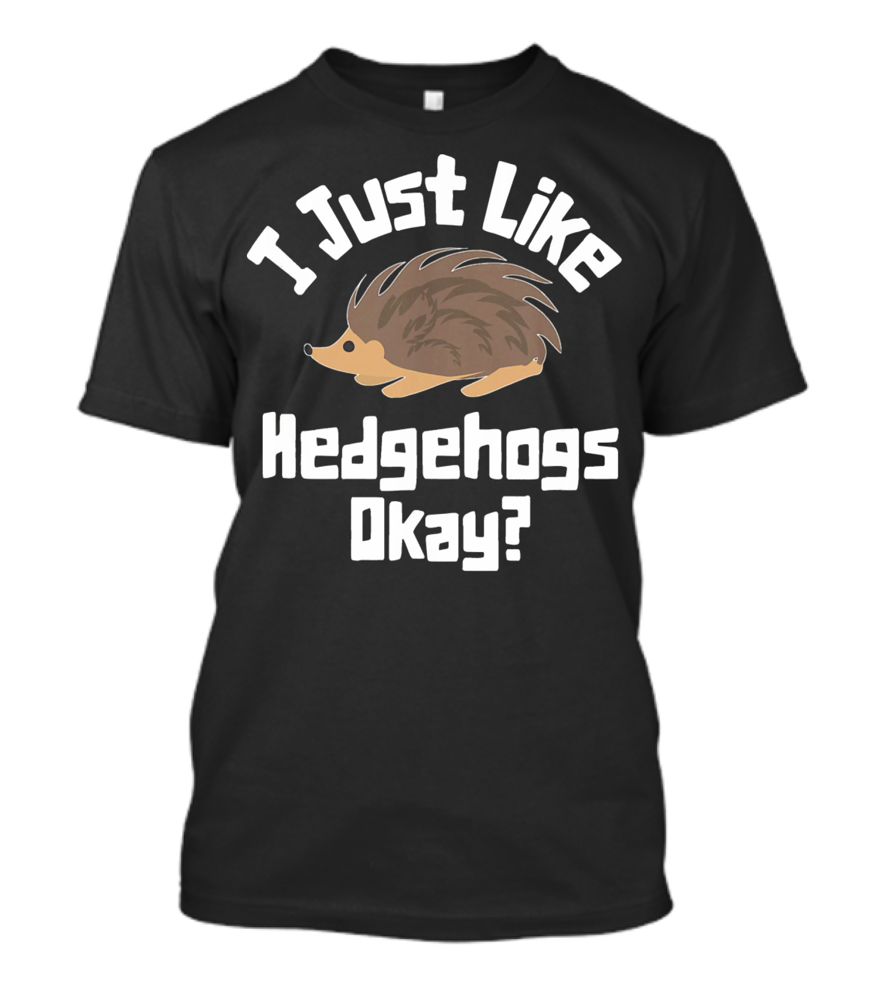 I Just Like Hedgehogs Okay? Cute Hedgehog Enthusiast T-Shirt