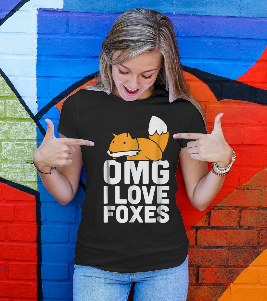 OMG I Love Foxes Kawaii Fox T-Shirt