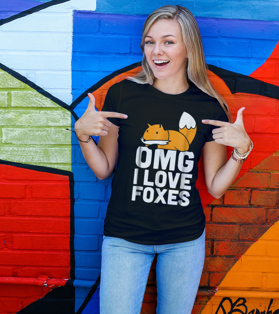 OMG I Love Foxes Kawaii Fox T-Shirt