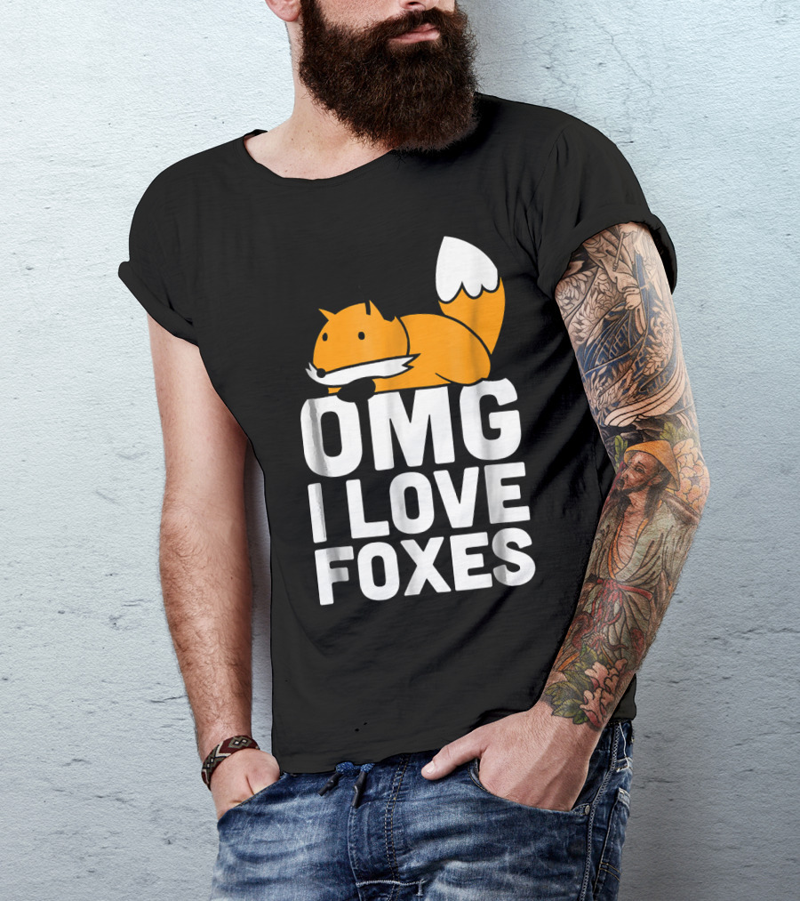 OMG I Love Foxes Kawaii Fox T-Shirt