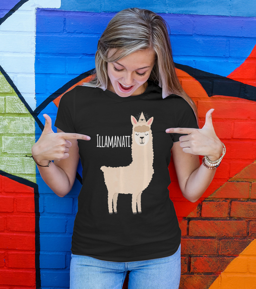 Illamanati Llama Illuminati Funny Alpaca T-Shirt