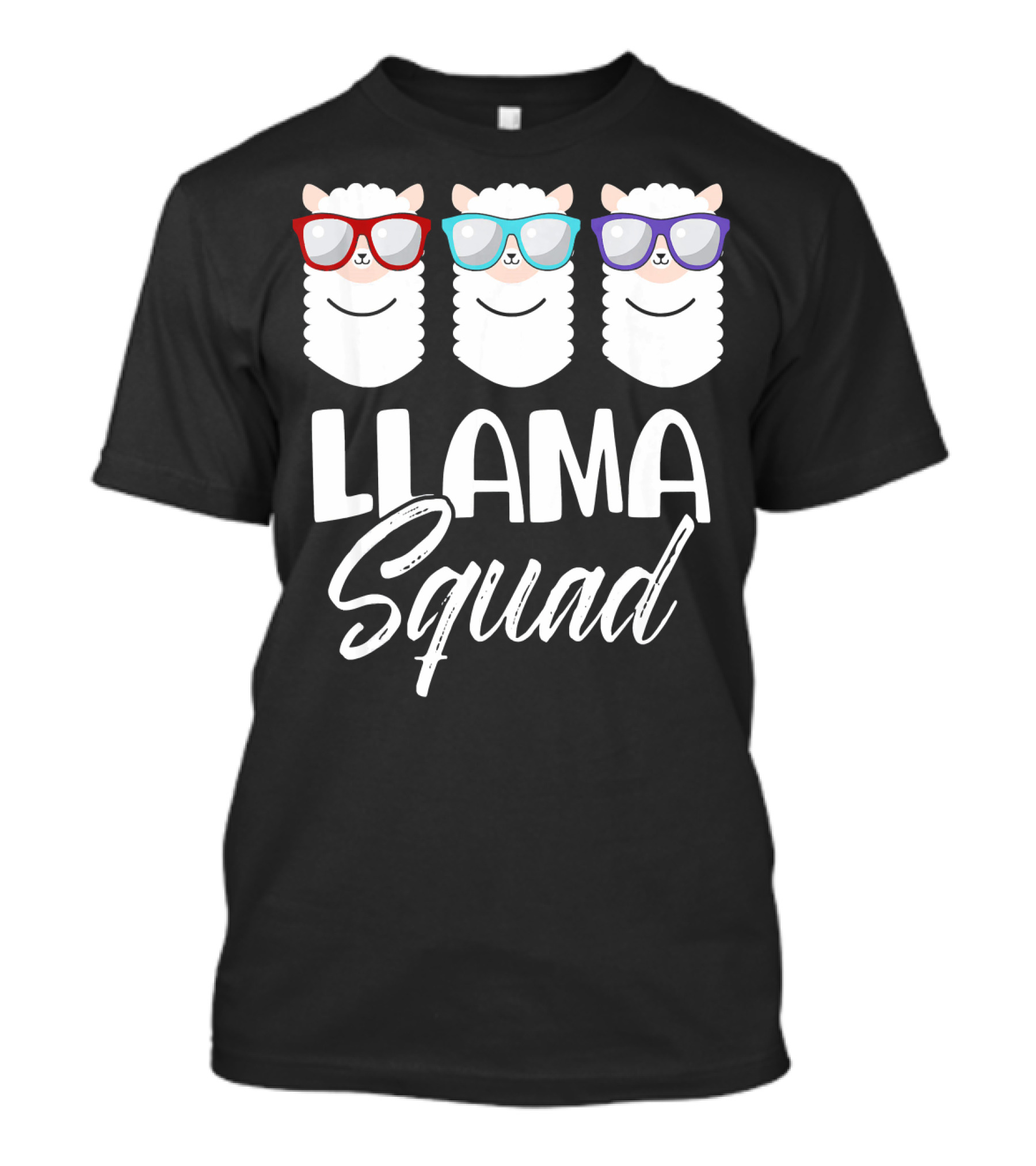Llama Squad Sunglasses Trio T-Shirt