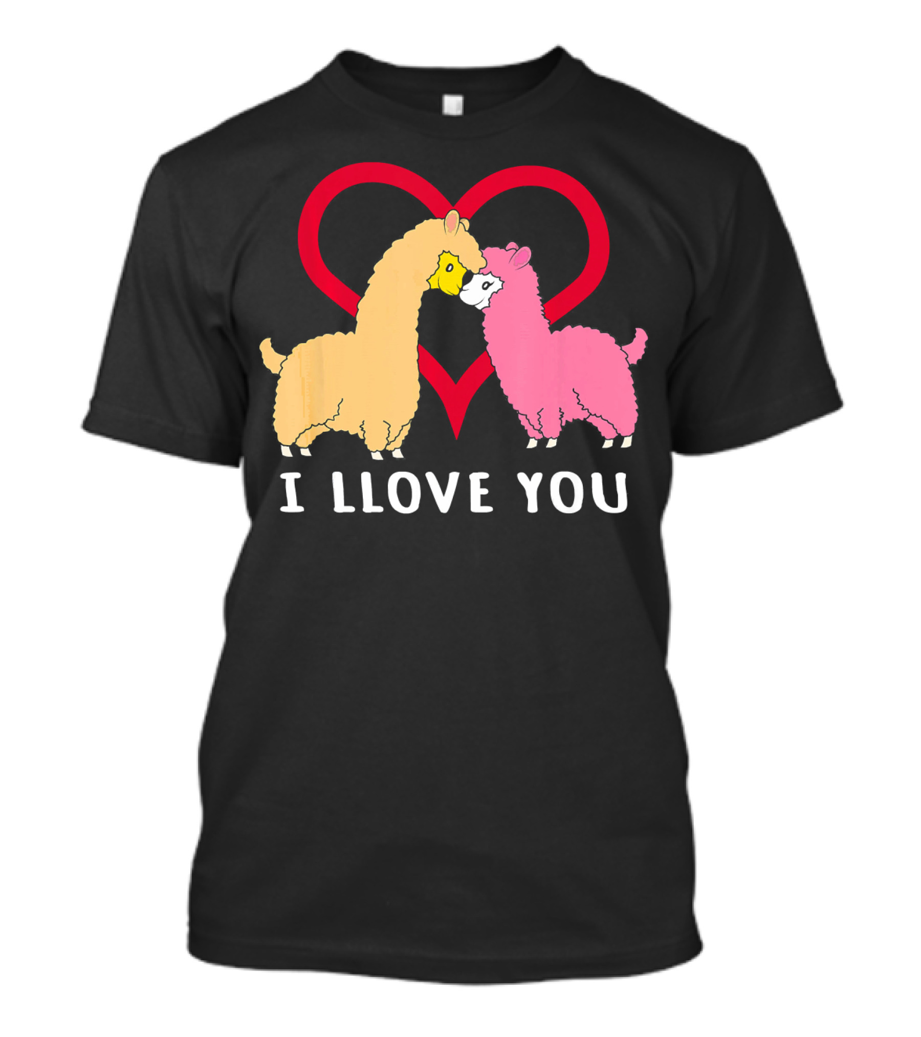 I Llove You Llama Alpaca Heart T-Shirt