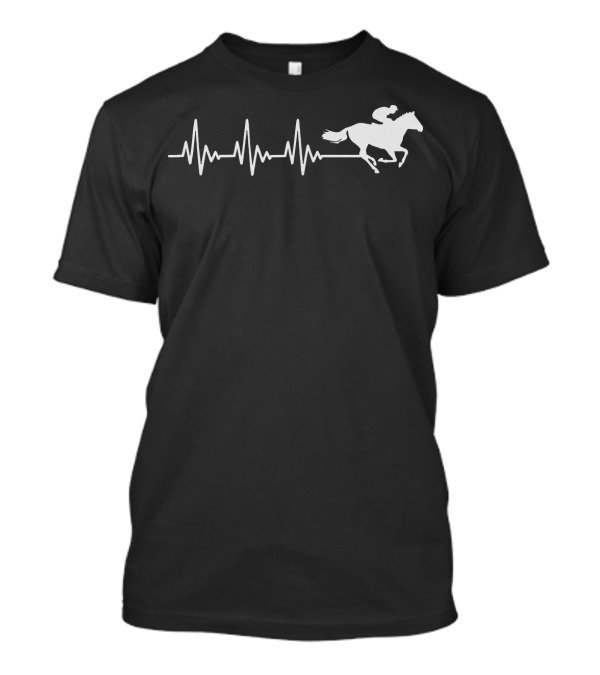 Horse Racing Heartbeat Lifestyle T-Shirt